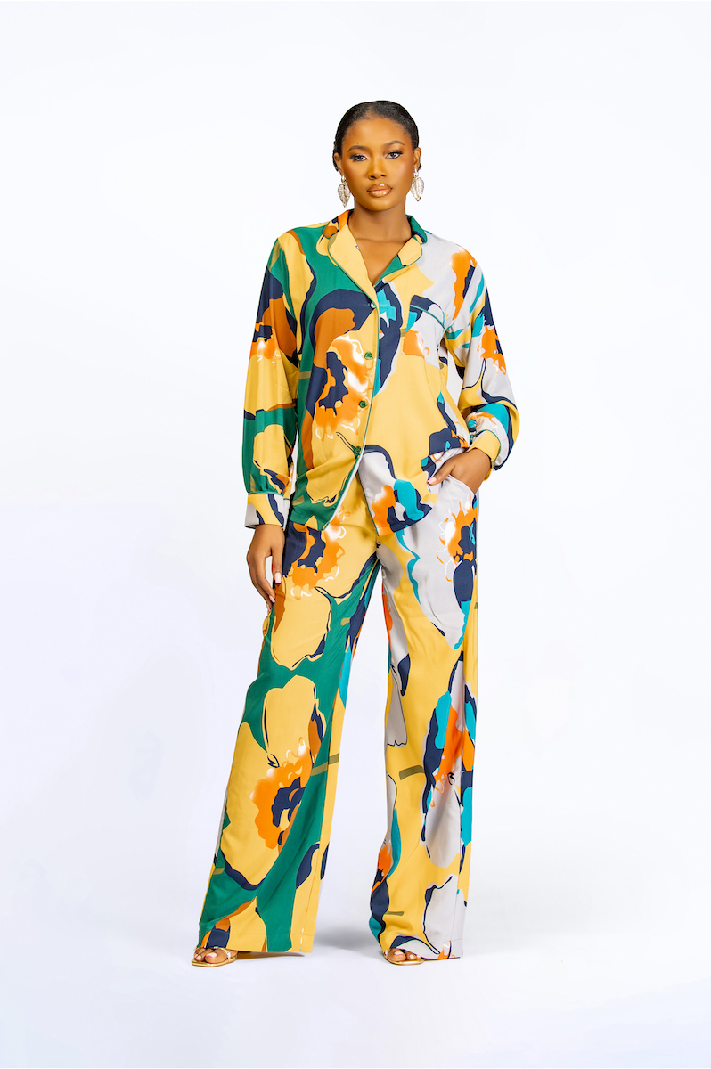 NKEM TWO TONE SET - Zephans & Co | Ready To Wear for Women. Lagos, Nigeria