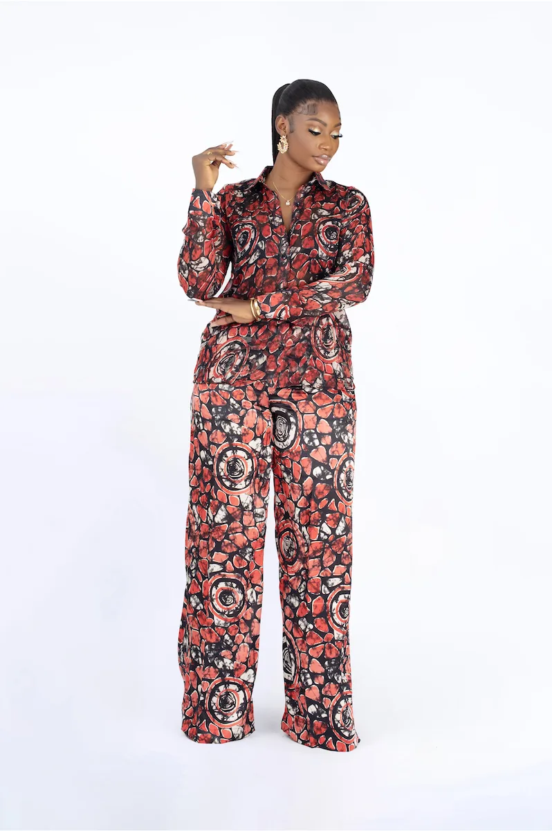 IDIA SET IN RED - Zephans & Co | Ready To Wear for Women. Lagos, Nigeria
