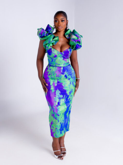 KENYA BROCADE DRESS