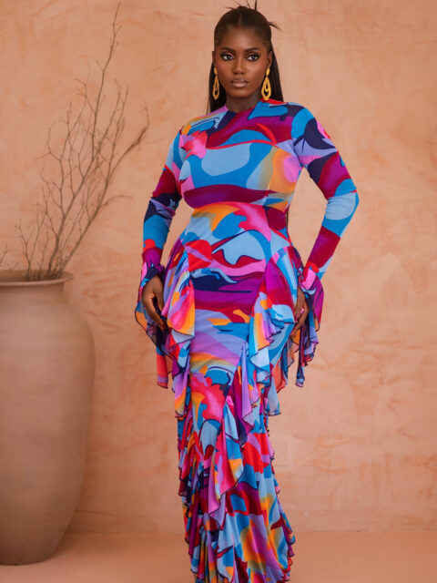 SOLARA PRINT DRESS