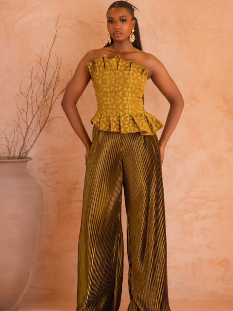 CHERISE PANT SET IN OLIVE